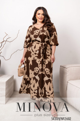 Сукня №2602-шоколадний
