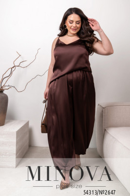 Штаны-алладины №2647-шоколадный