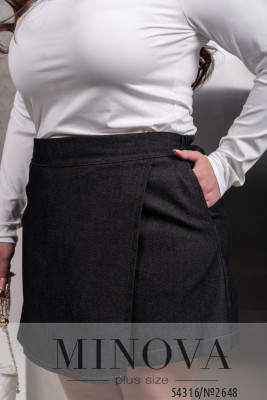 Спідниця-шорти №2648-чорний_minova_6
