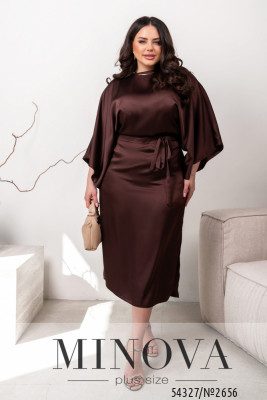 Сукня №2656-шоколадний