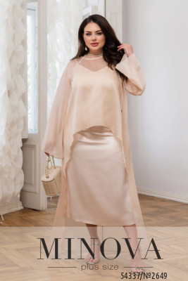 Туника №2649-светло-бежевый