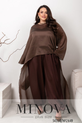 Туника №2649-шоколадный