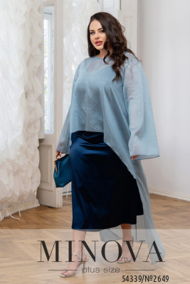 Туника №2649-голубой