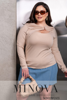 Лонгслив №2655-бежевий_minova_5