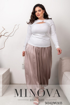 Лонгслив №2655-молочный