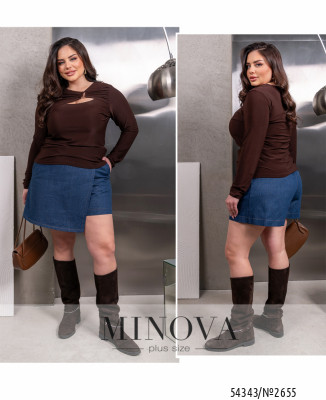 Лонгслив №2655-шоколадний_minova_7