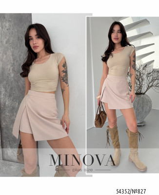 Спідниця-шорти №827-бежевий_minova_7