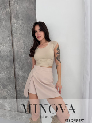 Спідниця-шорти №827-бежевий_minova_5