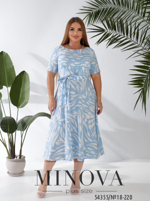 Сукня №18-220-блакитний