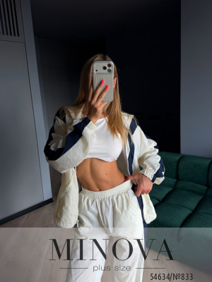 Спортивний костюм №833-світлий бежевий_minova_6